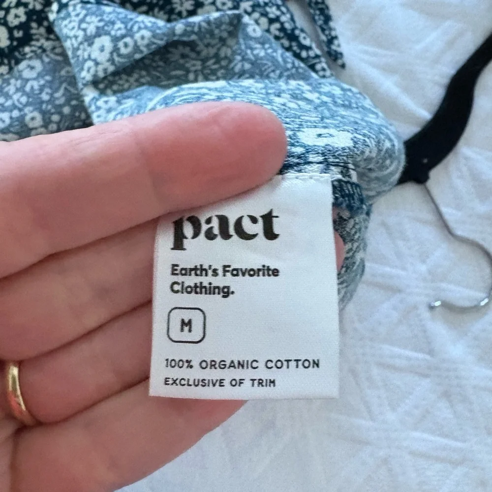 Pact Organic Cotton Cafe Crepe Wrap Dress - Picture 8 of 8